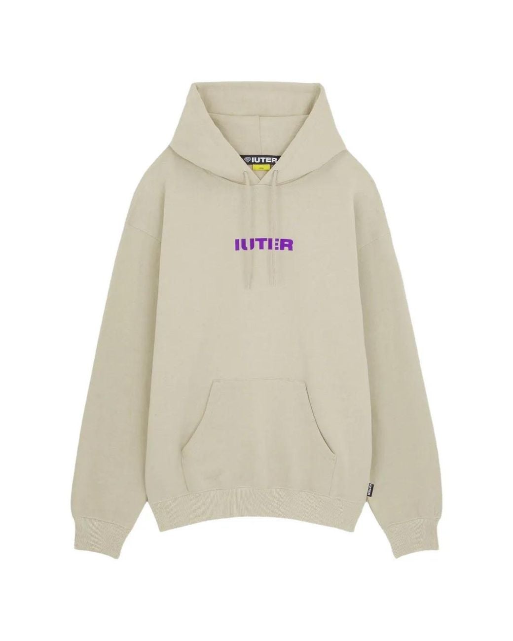 Iuter White Freedom Cotton Hoodie for men