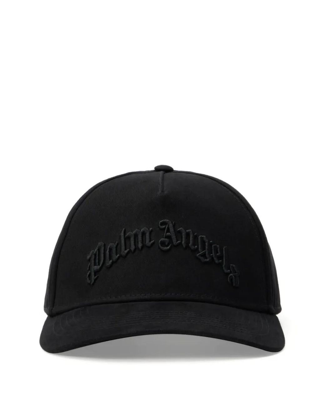 Palm Angels Black Embroidered-Logo Baseball Cap