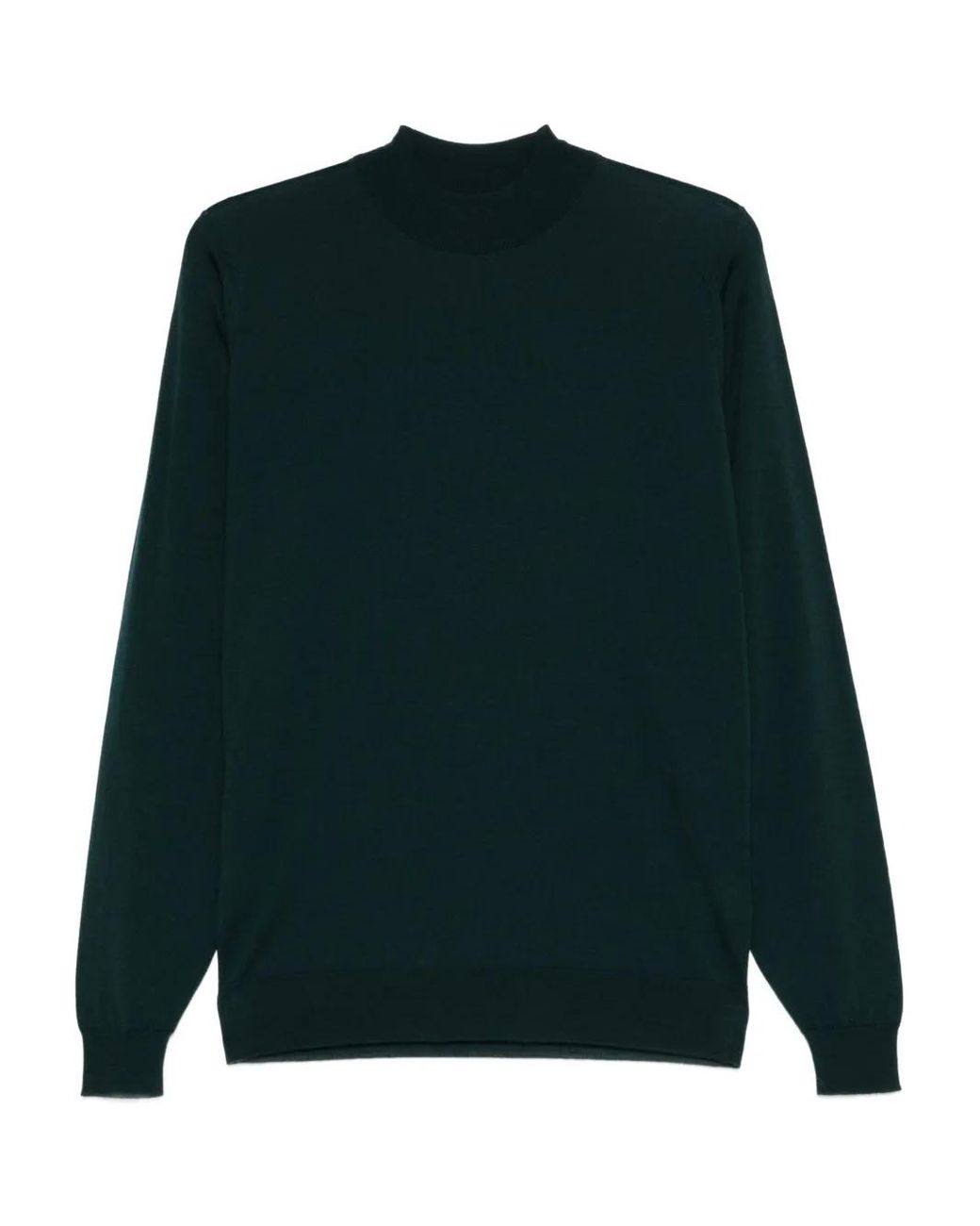 John Smedley Green Merino Wool Blend Sweater for men