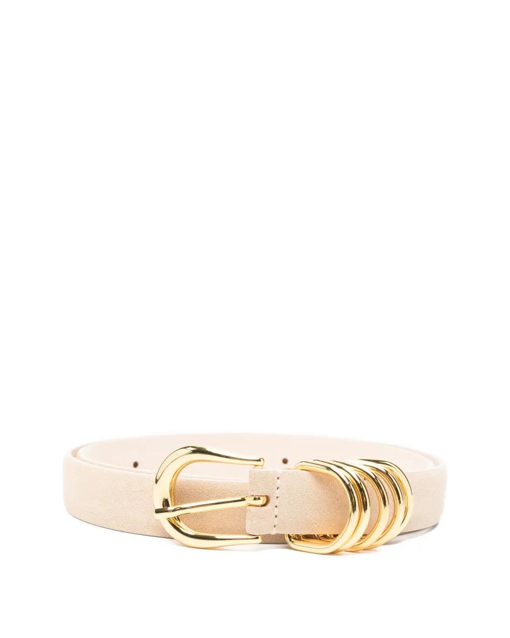 DEHANCHE Natural Hollyhock Suede Belt