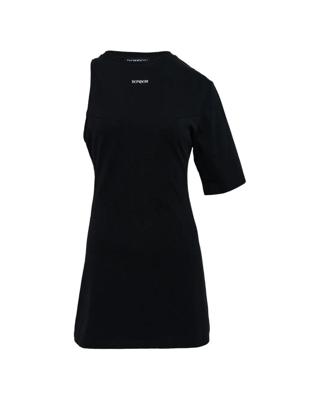 BONBOM Black Cut-Out Jersey Mini Dress