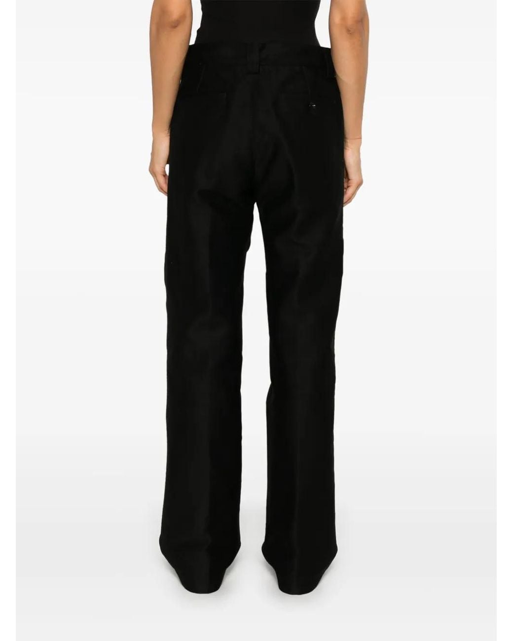Lemaire Black Straight-Leg Trousers