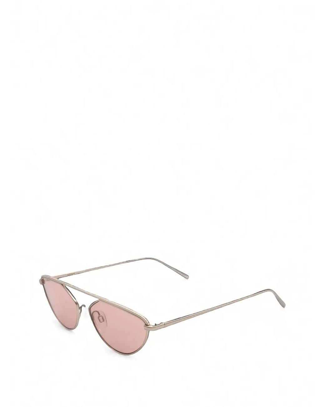 DKNY White Logo-Engraved Cat-Eye Sunglasses