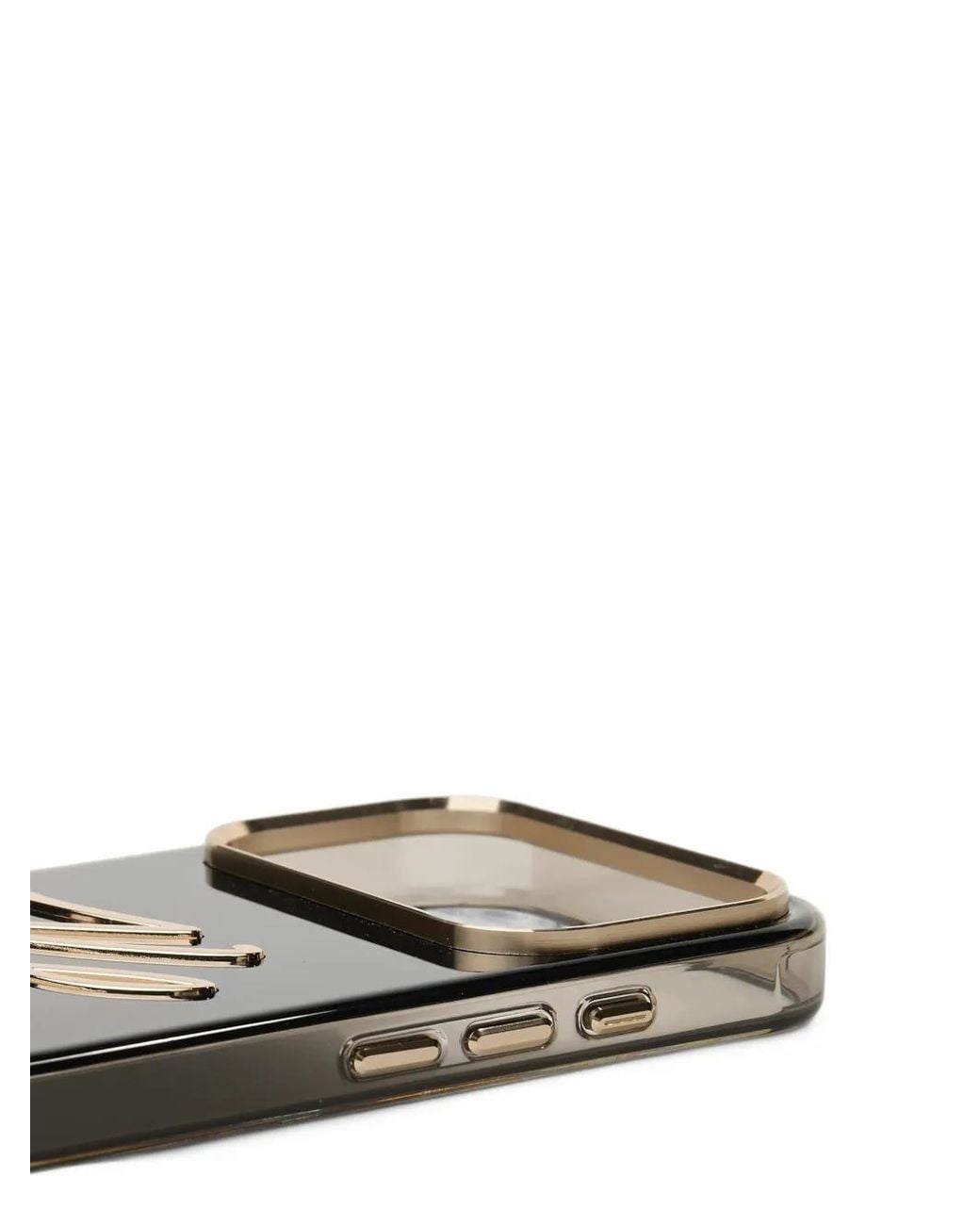 Karl Lagerfeld Black Autograph Faux-Pearl Strap Iphone 17 Pro Max Case