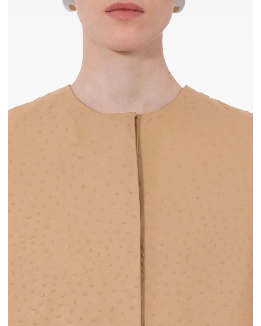 Loulou de Saison Natural Yari Leather Coat