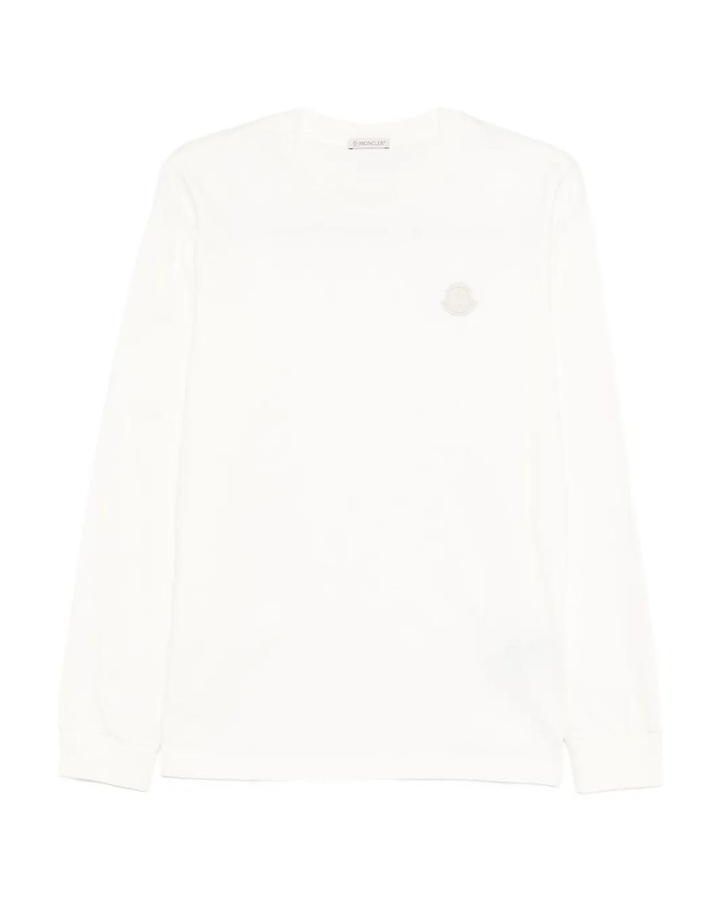 Moncler White Long-Sleeve T-Shirt for men