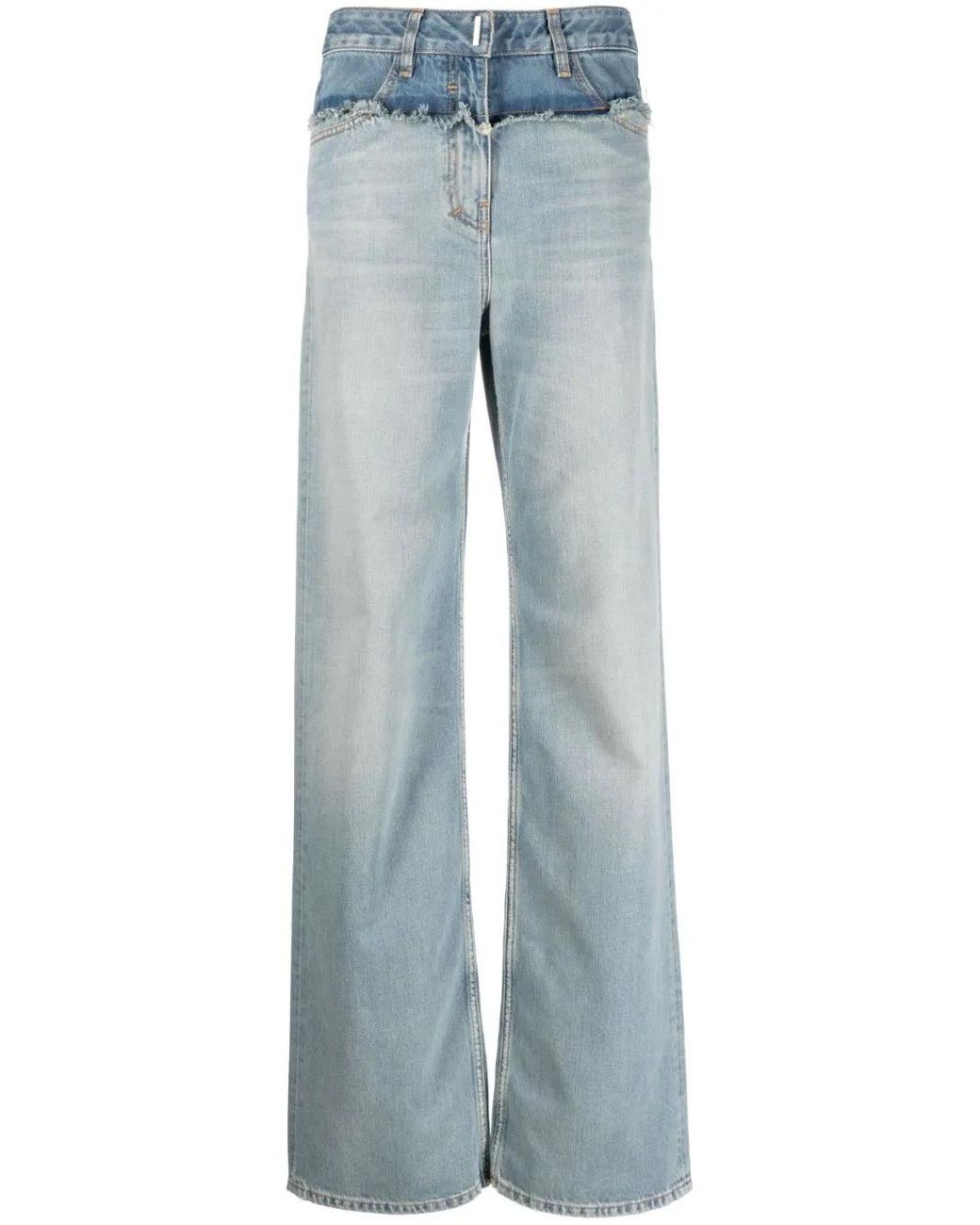 Givenchy Blue Low-Rise Straight-Leg Jeans