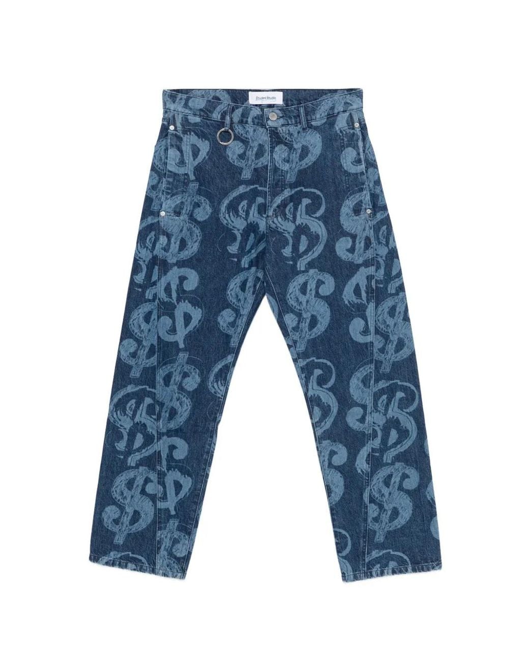 Etudes Studio Blue X Andy Warhol Jean À Imprimé Graphique