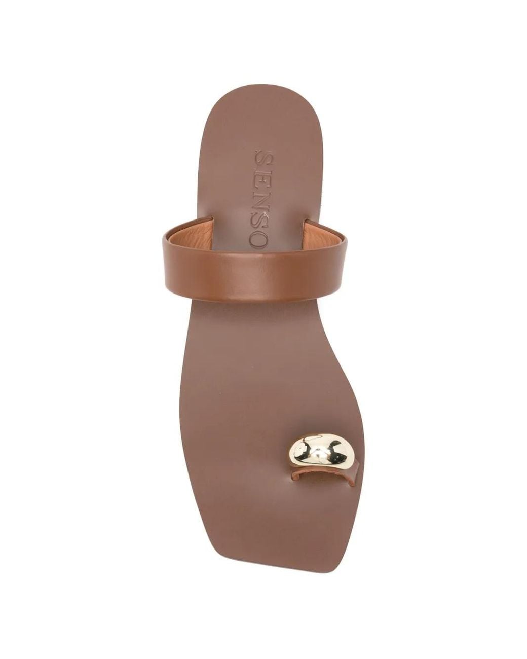 Senso White Olga Hardware-Detail Sandals