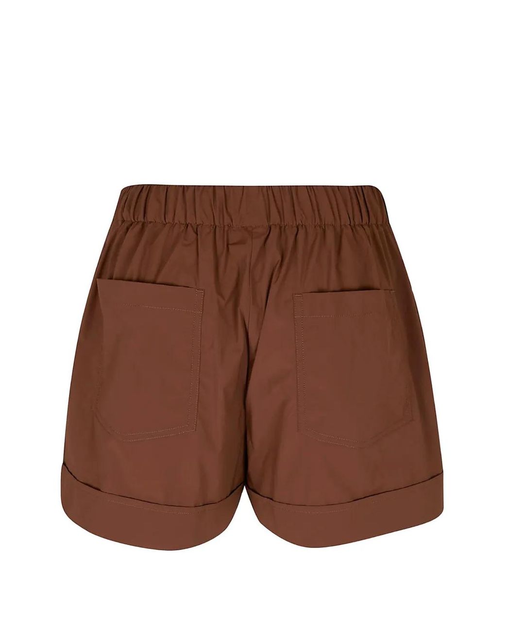 Herno Brown Short À Poches Plaquées