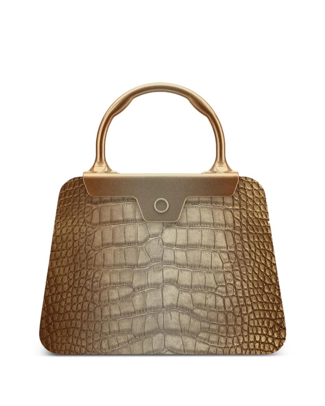 Jeffrey Levinson Metallic Andie Croc-Effect Tote Bag