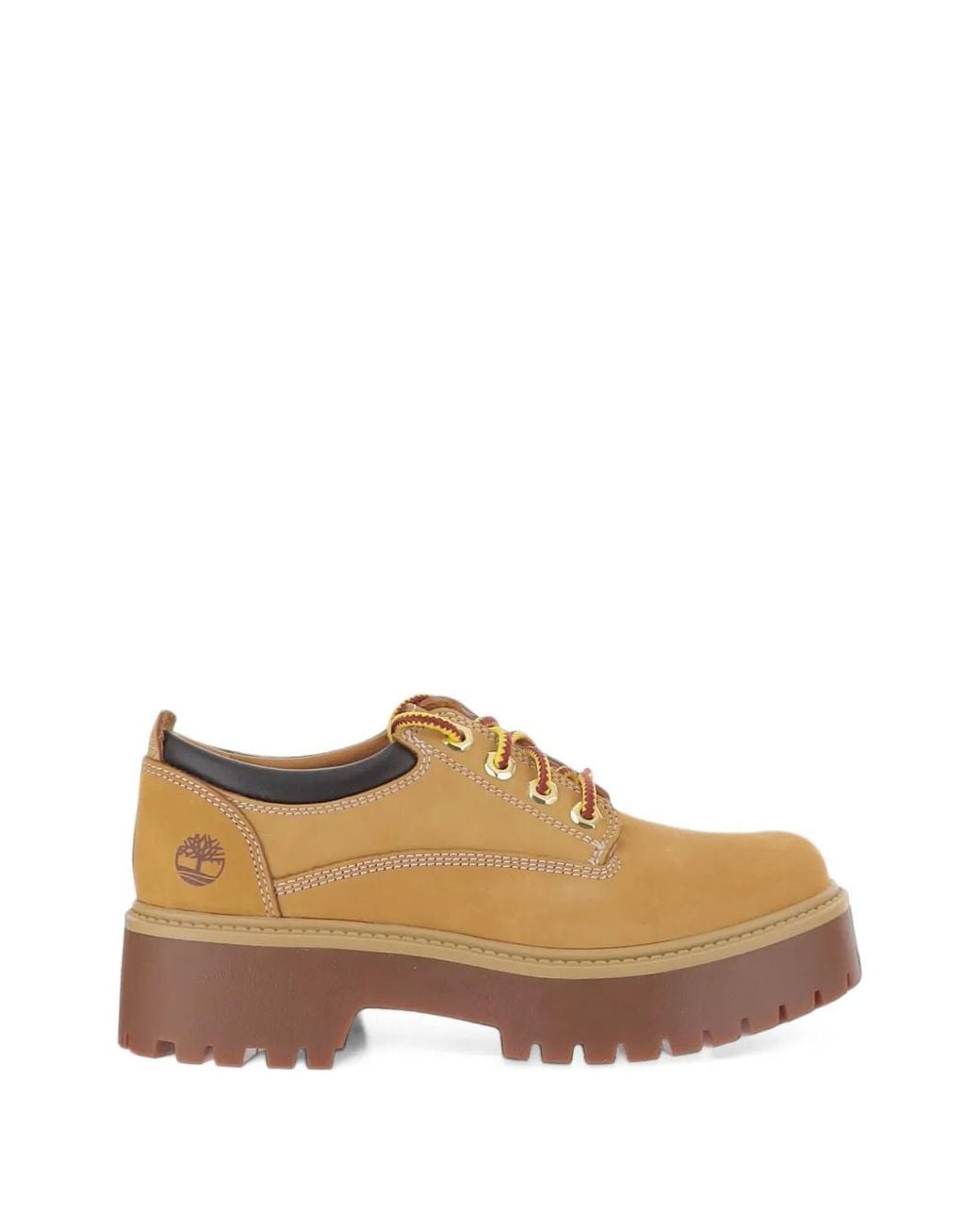 Timberland Brown Stone Street Platform Ankle Boots