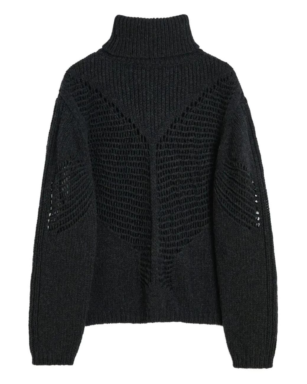 Our Legacy Black Cage Turtleneck Sweater