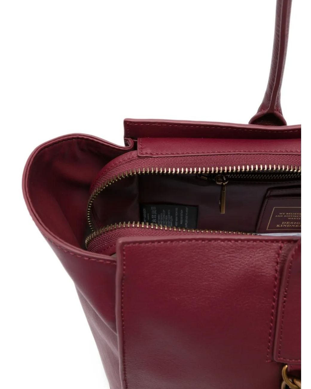 Kurt Geiger Purple Sloane Eagle-Plaque Tote Bag