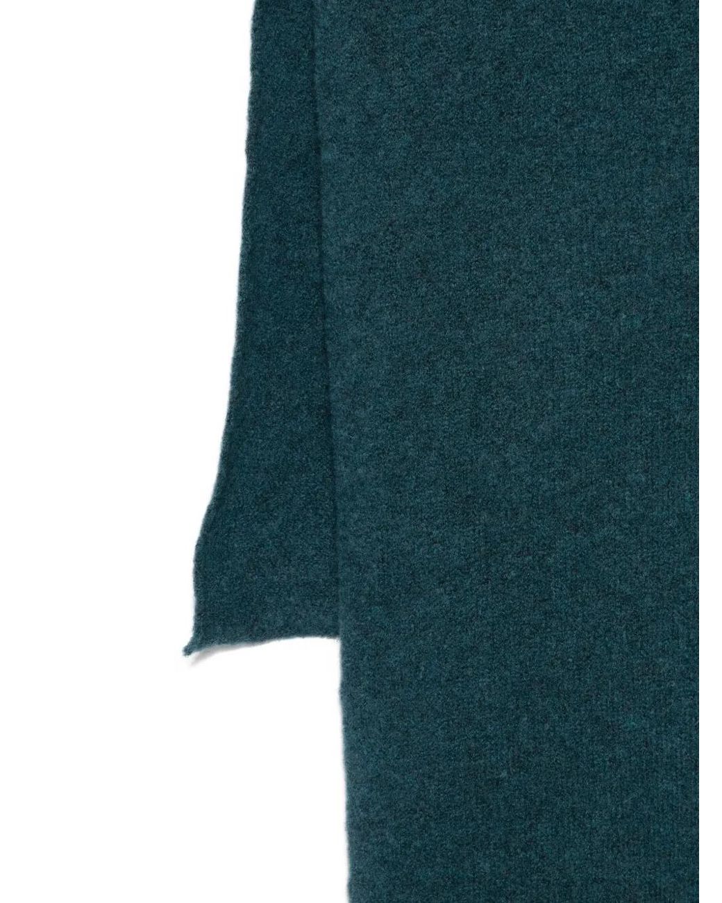 Roberto Collina Green Knitted Scarf