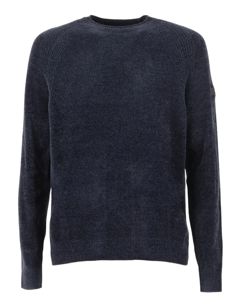 Rrd Blue Velvet Round-Neck Sweater for men
