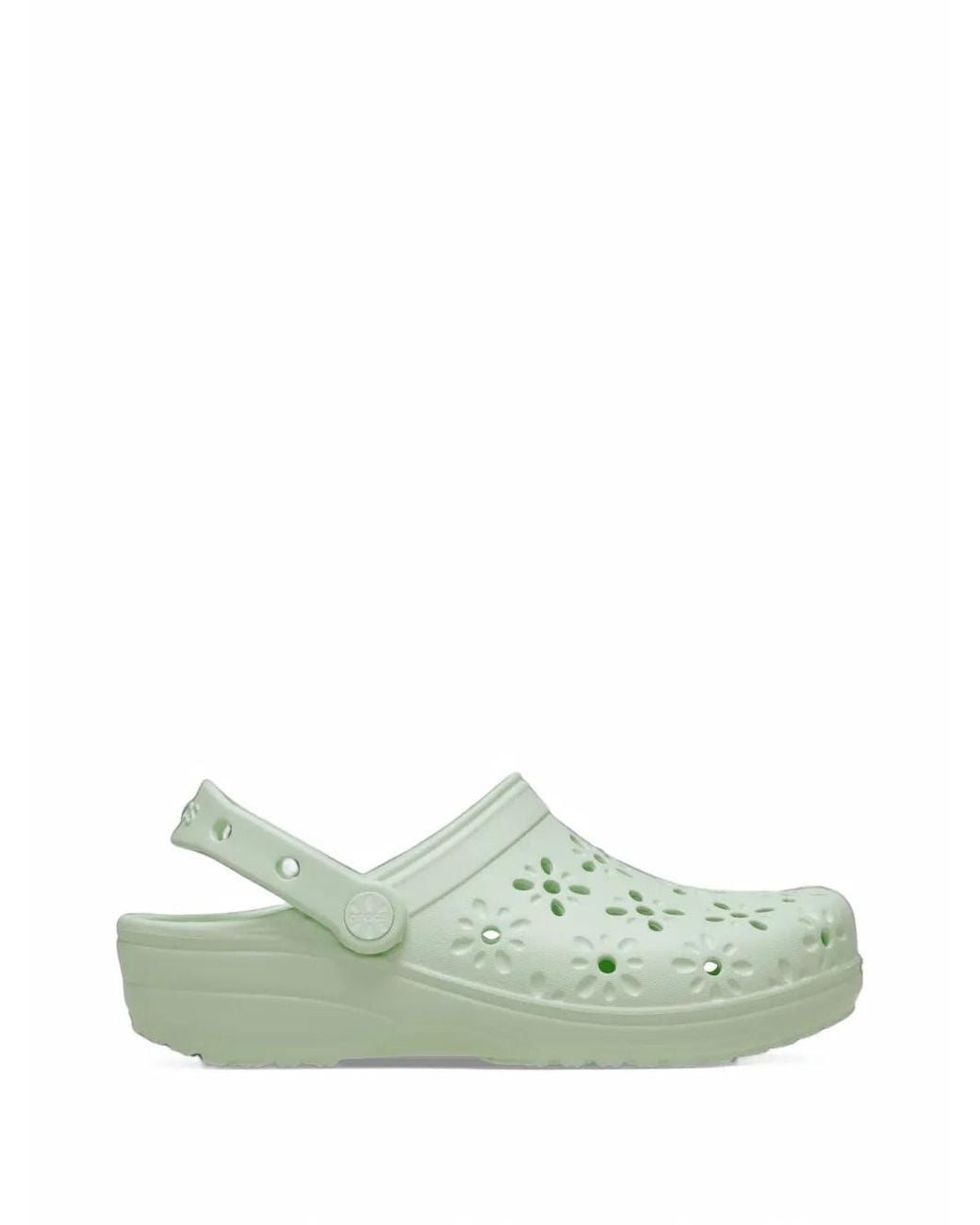 CROCSTM Green Floral Cut-Out Classic Clog Mules for men