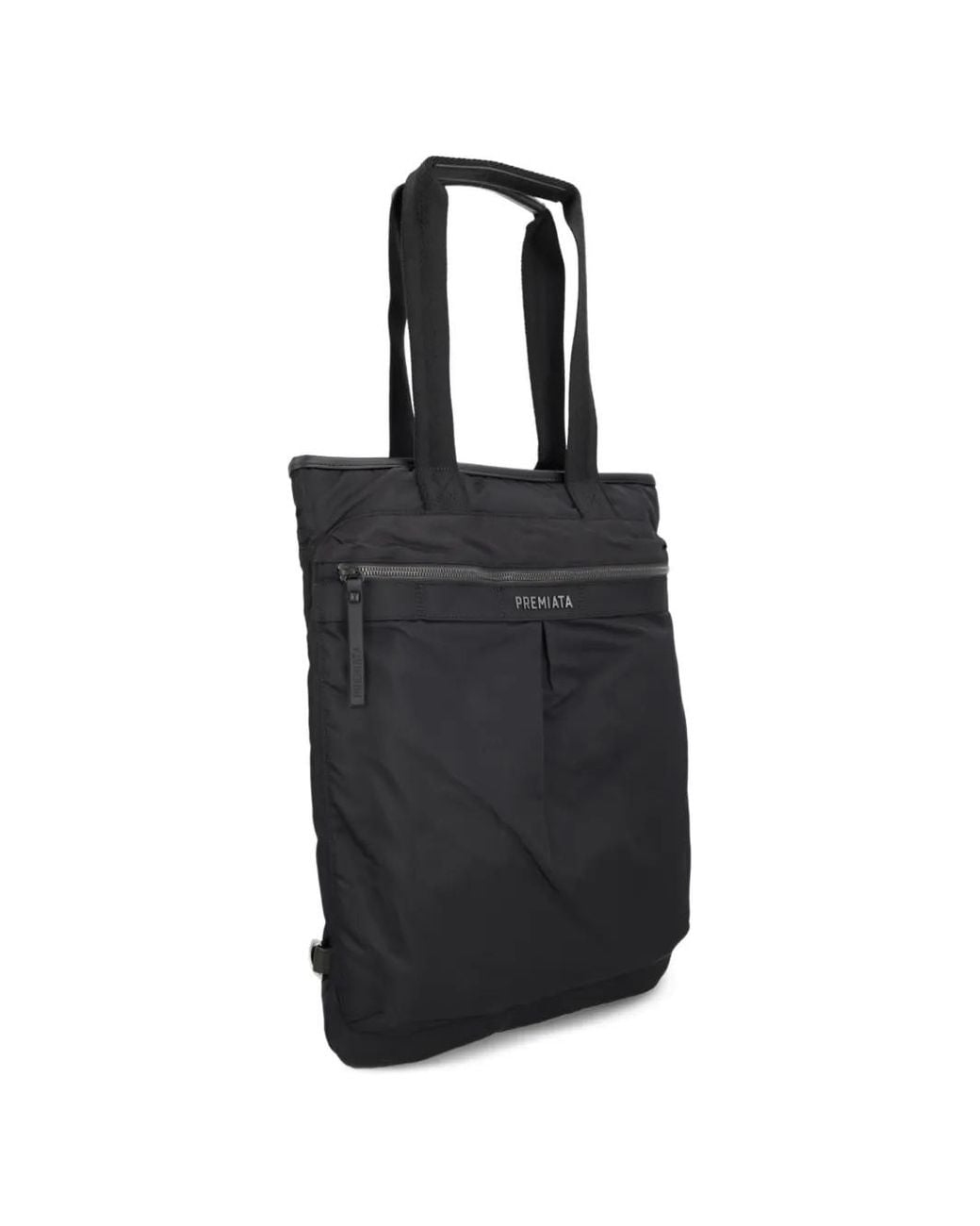 Premiata Black Kymani Logo-Patch Backpack for men
