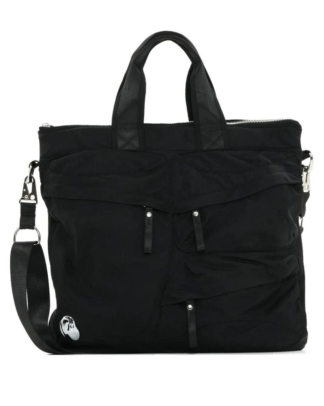 Bolso Shopper Fruncido PUBLISHED BY de color Black