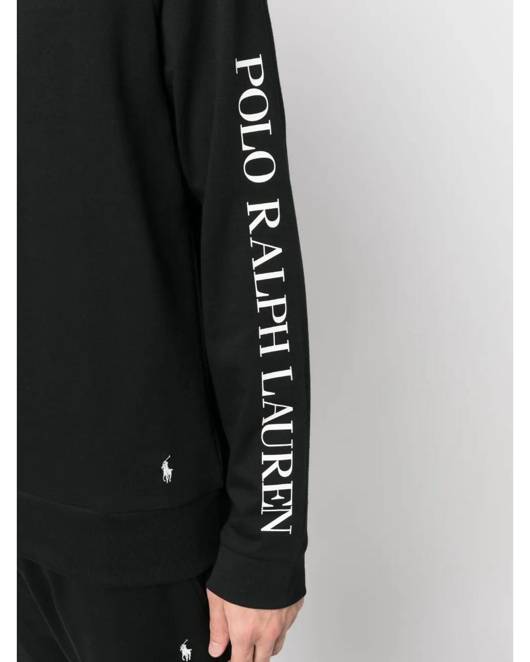 Polo Ralph Lauren Black Logo-Print Pajama Top for men
