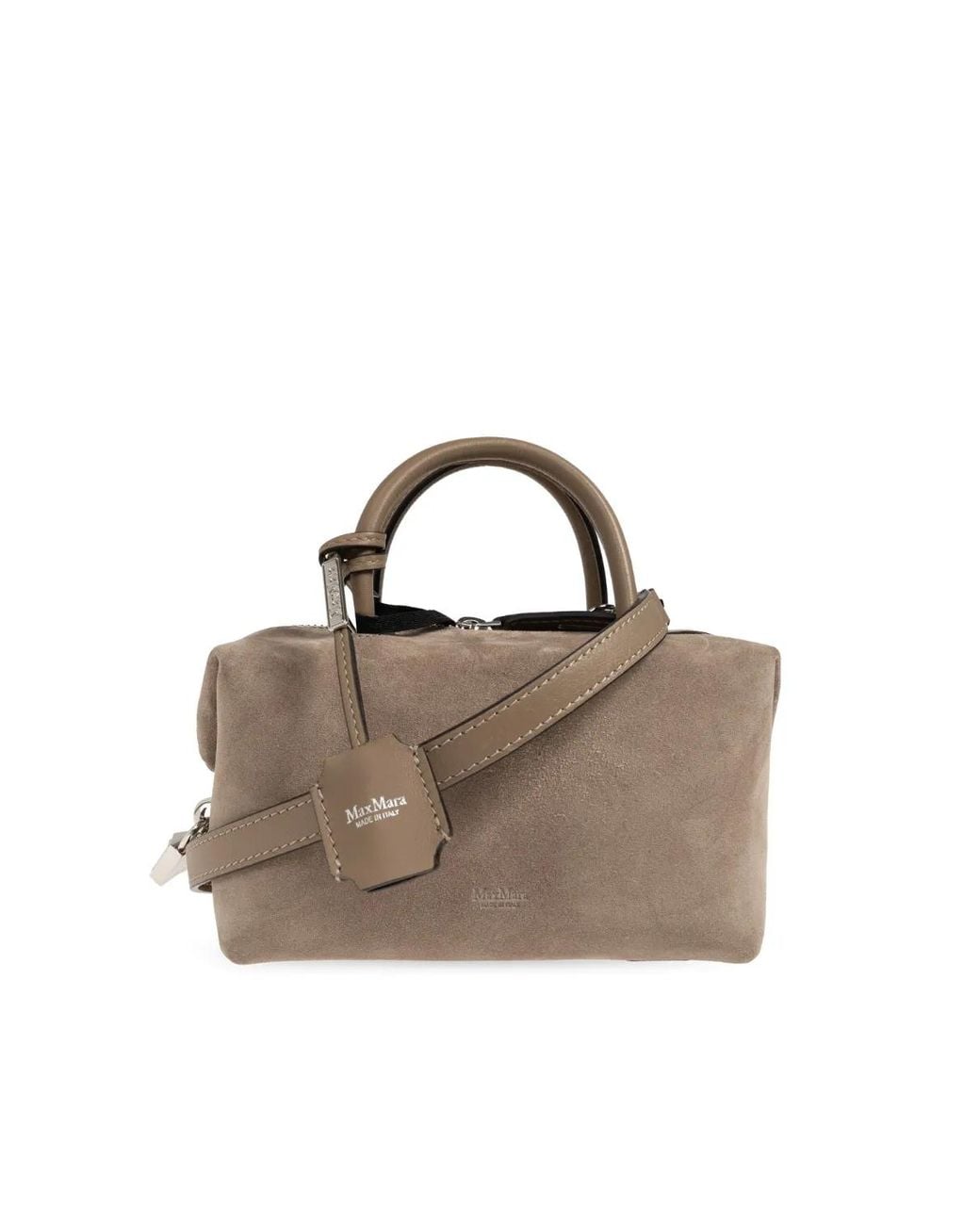 Max Mara Natural Suede Tote Bag