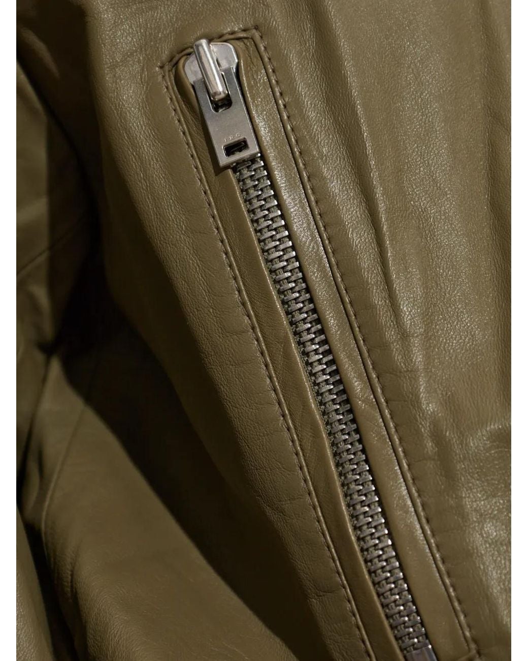 IRO Green Elif Leather Jacket