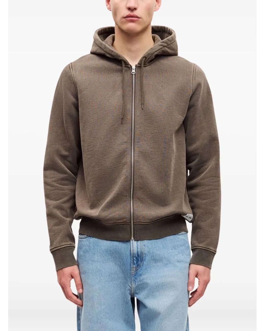 Samsøe & Samsøe Brown Zip Hoodie for men