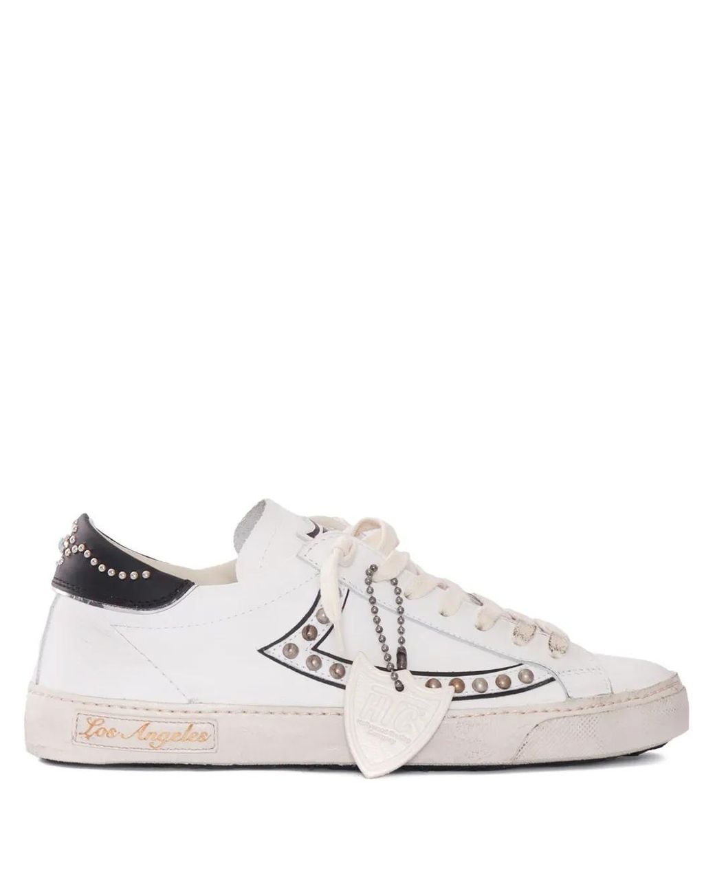 HTC Sneakers Met Studs in het White