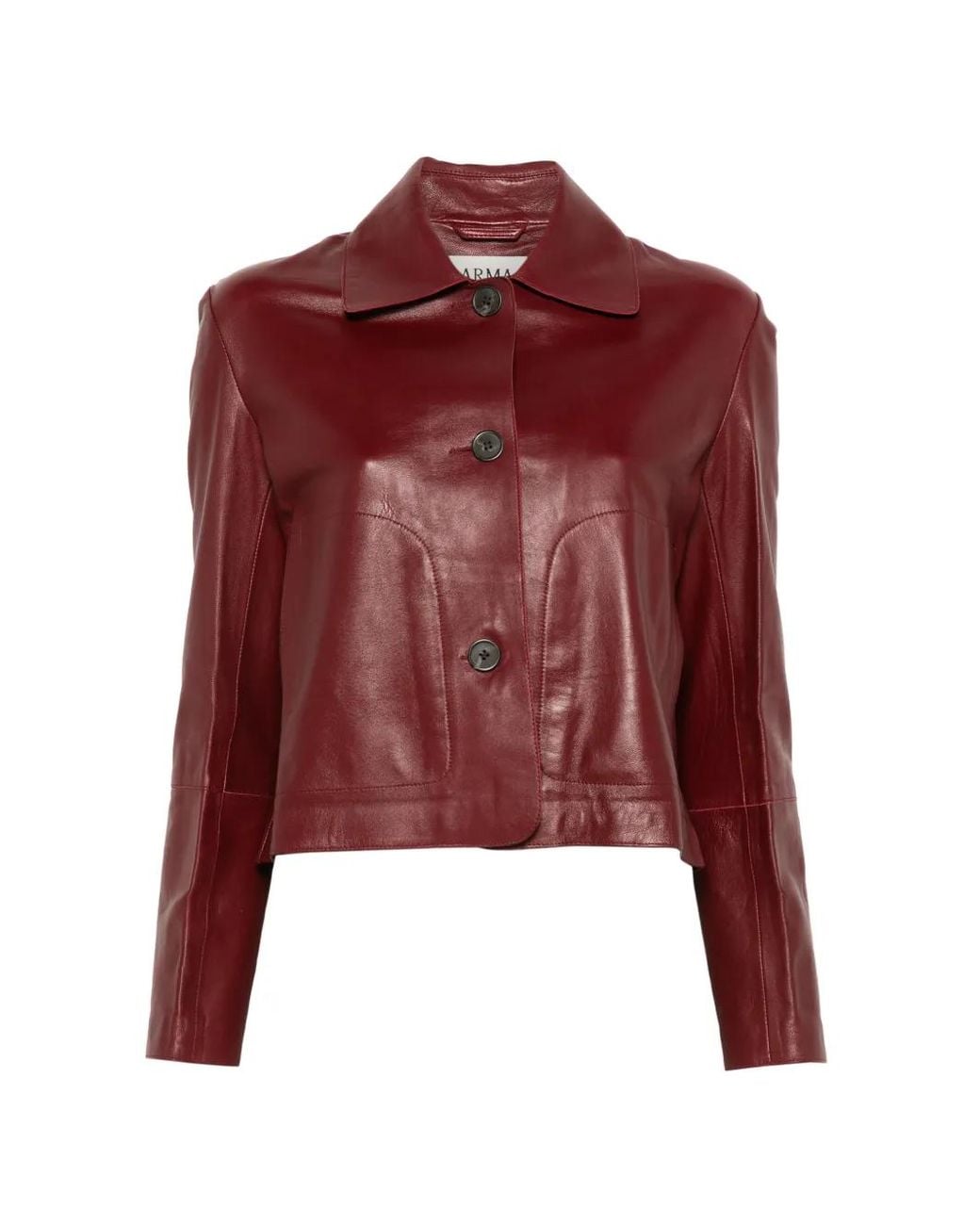 Arma Red Emy Leather Jacket
