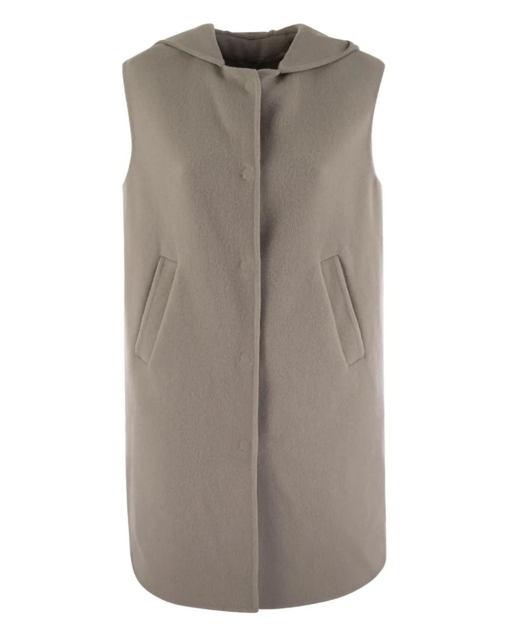 Chaleco Con Capucha Herno de color Brown