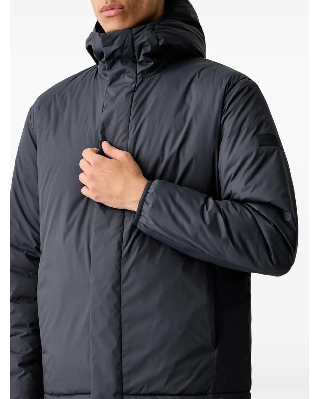 Marc O' Polo Black Reversible Hooded Puffer Jacket for men