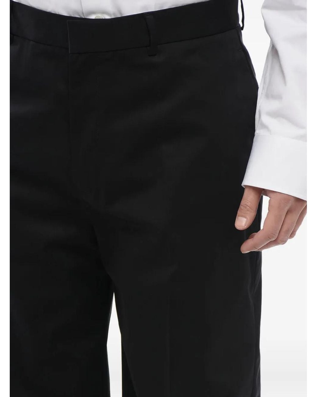 Off-White c/o Virgil Abloh Black Belt-Loop Trousers for men