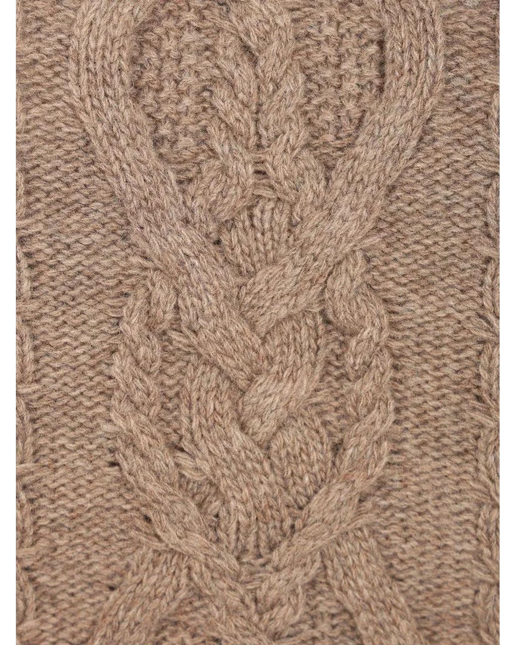 Weekend by Maxmara Natural Cable-Knit Crew-Neck Sweater