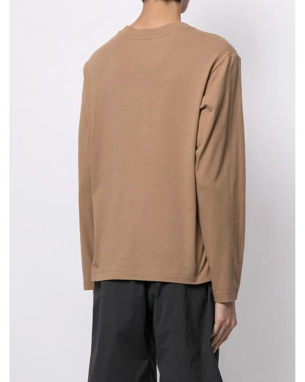 3.1 Phillip Lim Brown Logo-Patch Detail T-Shirt for men