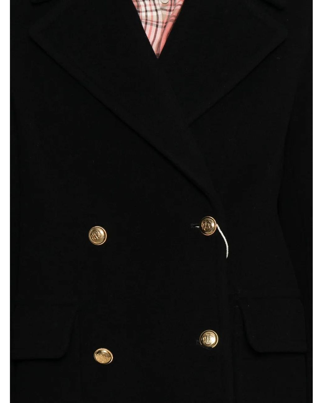 Gant Black Notch-Lapels Peacoat
