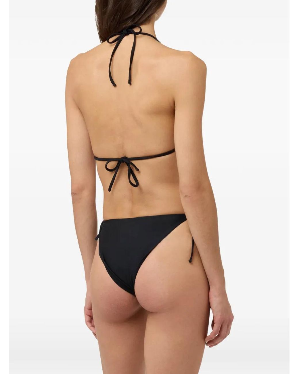 Moschino Triangel Bikinitop Met Print in het White