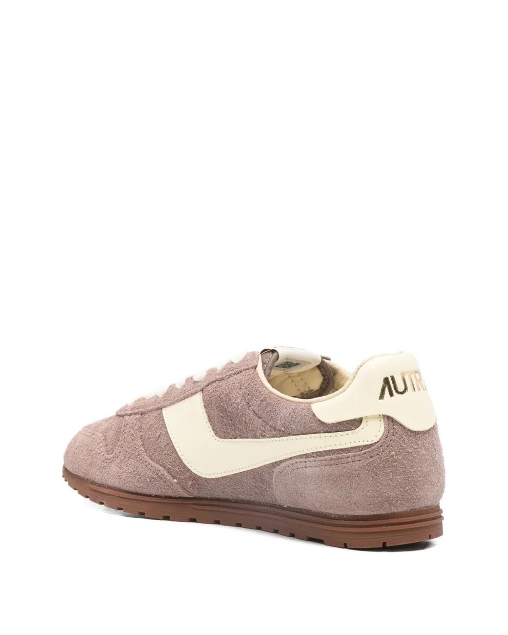 Autry Pink Windswept Low Suede Sneakers