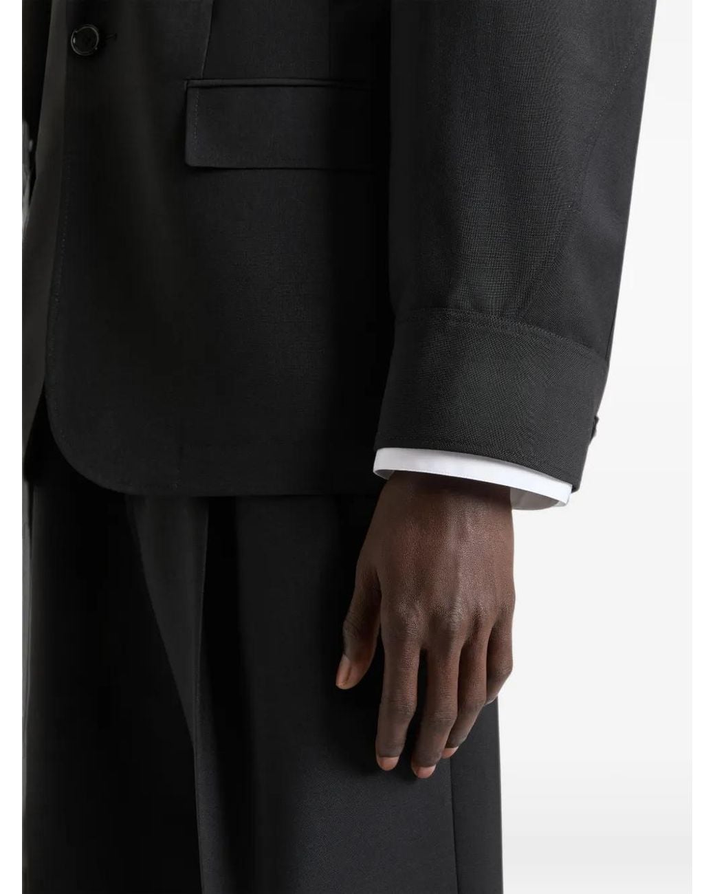 Givenchy Black Couture Seam Single-Breasted Jacket for men