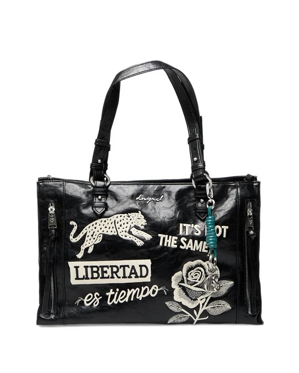 Desigual Black Medium Tote Bag