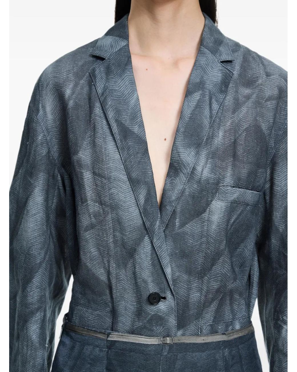 JNBY Gray Printed Blazer
