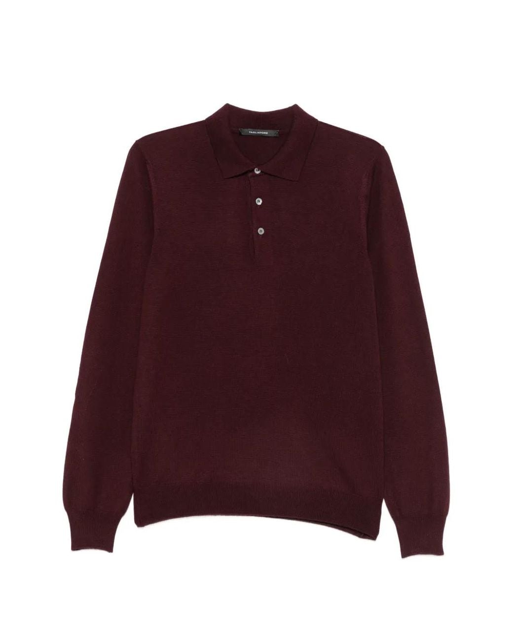 Tagliatore Red Polo À Manches Longues for men