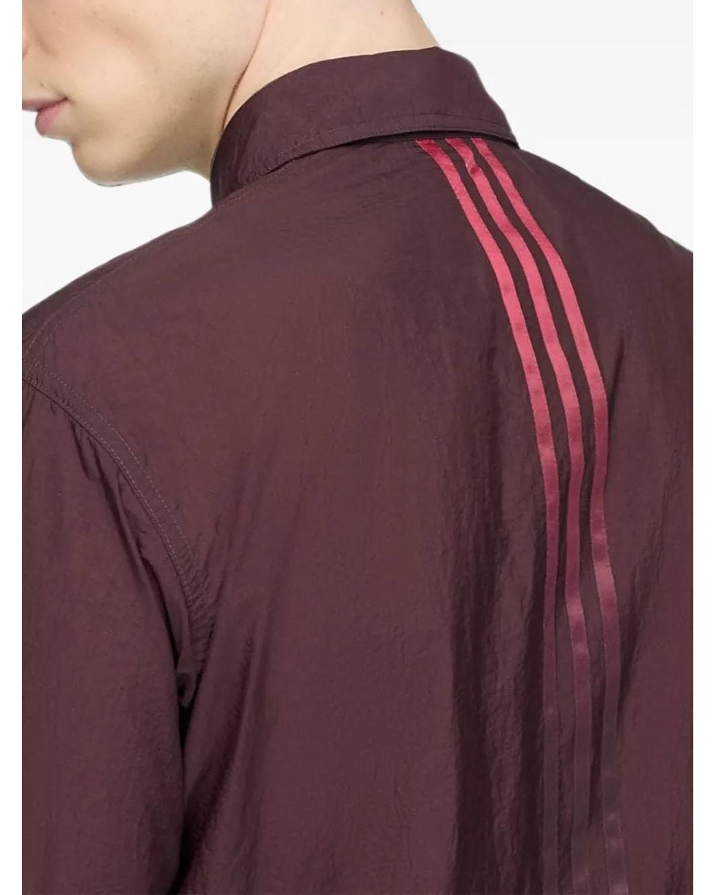 Y-3 Purple Gradient 3-Stripes Nylon Overshirt