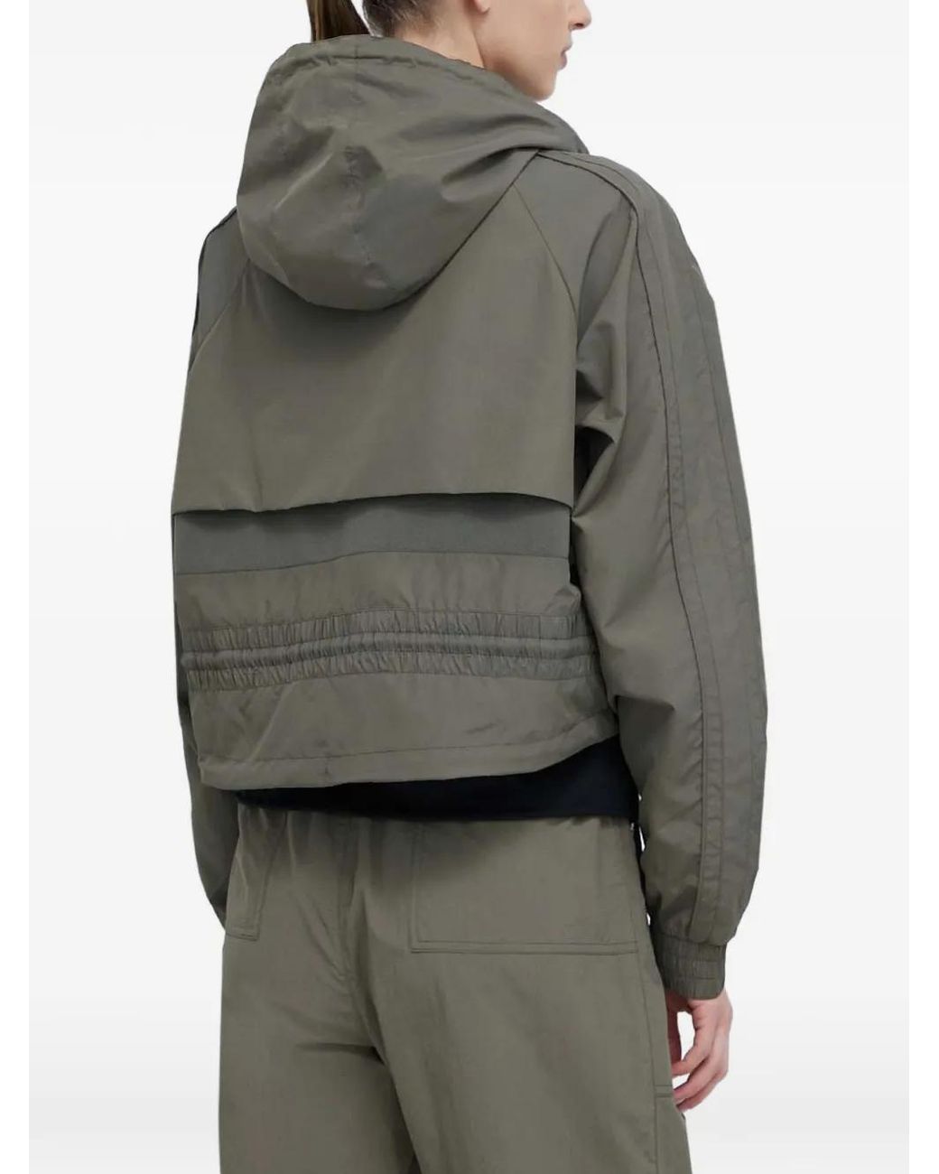 P.E Nation Gray Hooded Zip Jacket