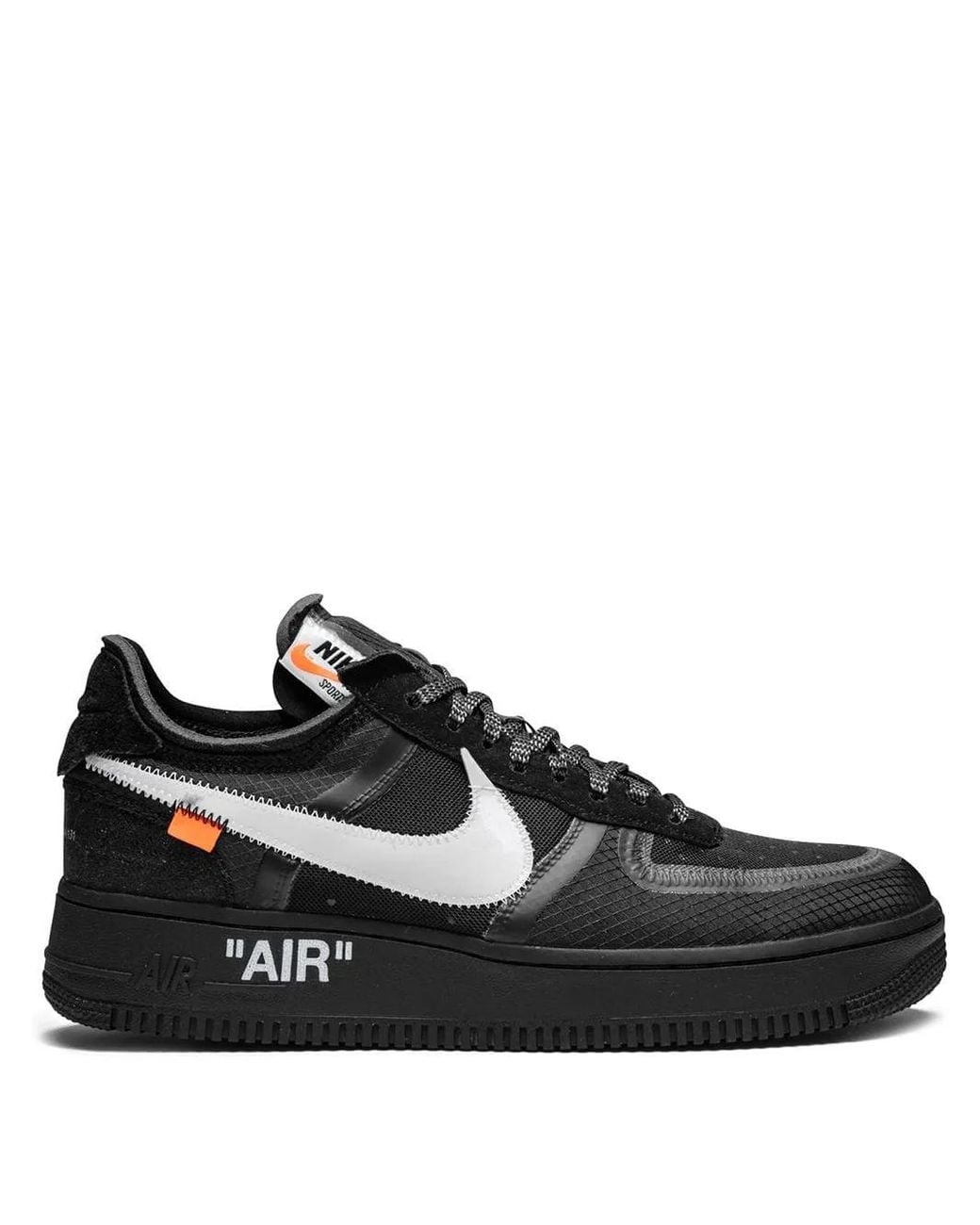 NIKE X OFF-WHITE Black The 10: Air Force 1 Low Sneakers