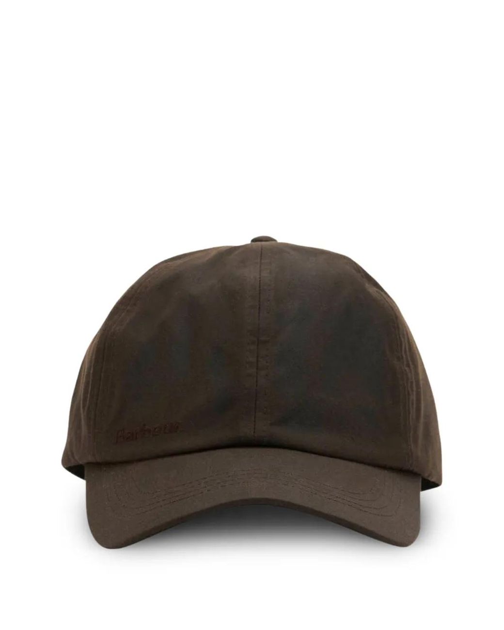 Barbour Brown Waxed Sports Cap for men
