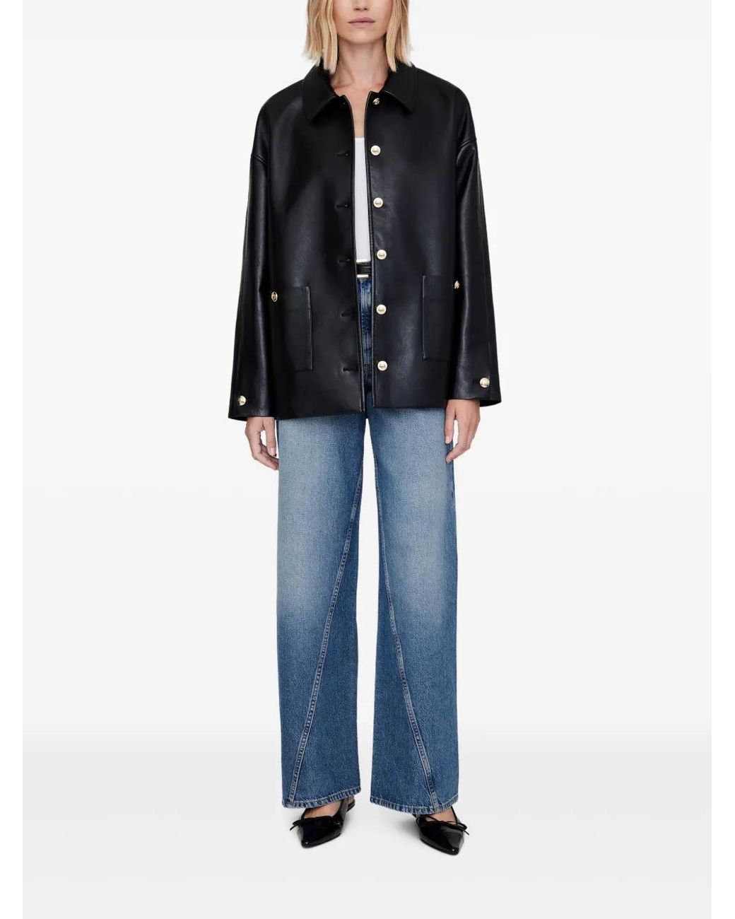 Anine Bing Blue Luca Jacket