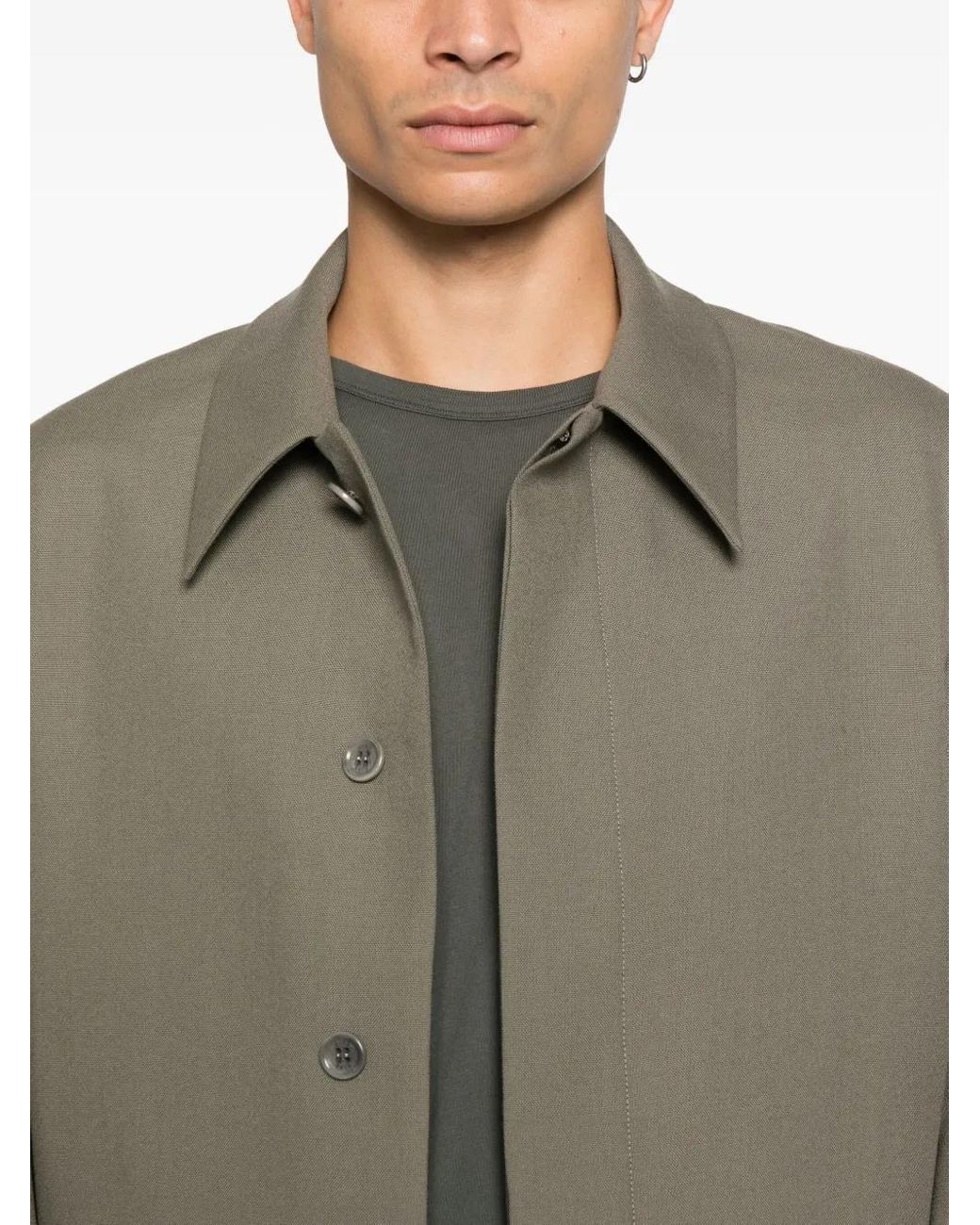 Rier Green Flap Pockets Jacket for men