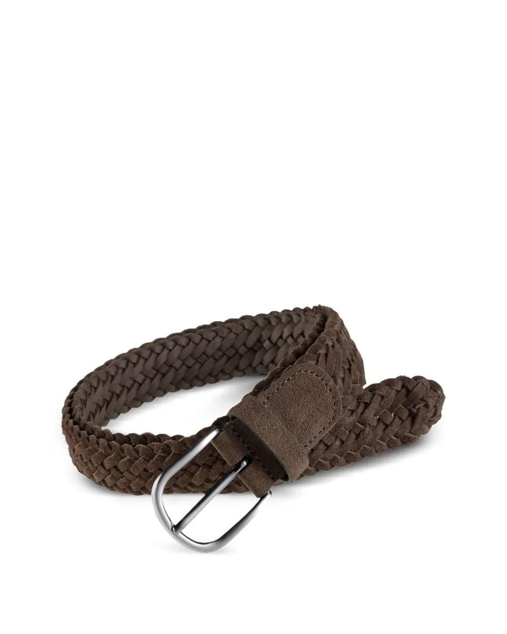 Andersons Brown Braided Belt for men