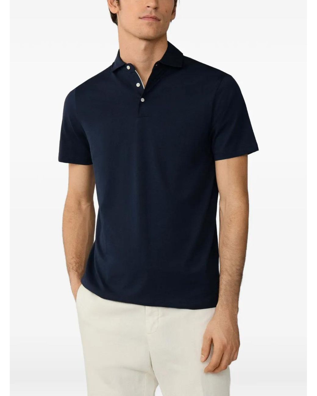 Polo En Coton Hackett pour homme en coloris Blue