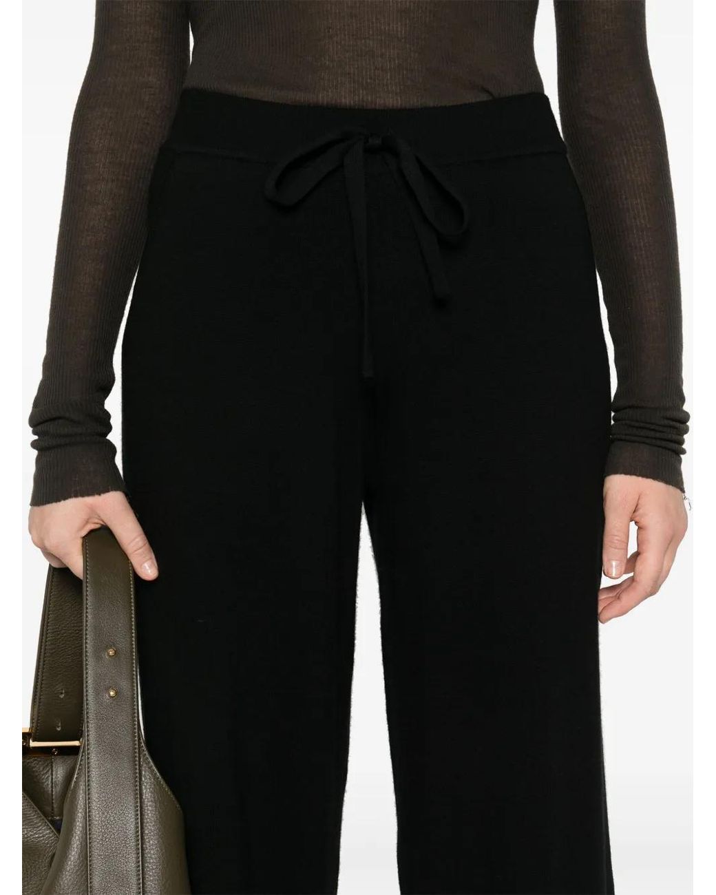 P.A.R.O.S.H. Black Lime Wool Trousers